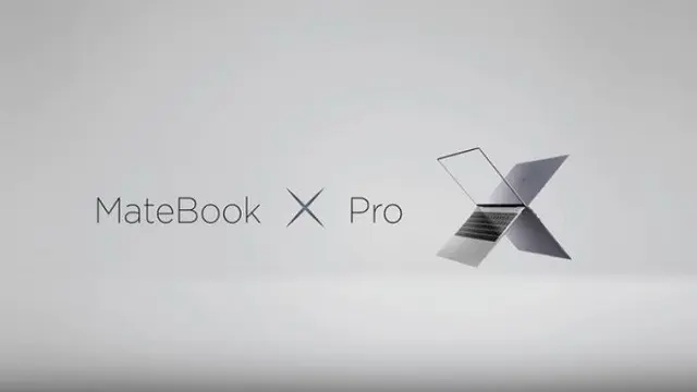 Tampilan laptop Huawei MateBook X Pro
