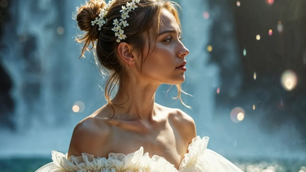 Ilustrasi Model Rambut dengan Headpiece untuk Pesta (Credit: Freepik)