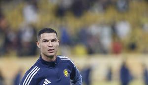Bintang Al Nassr asal Portugal, Cristiano Ronaldo. (AFP/Fayez Nureldine)
