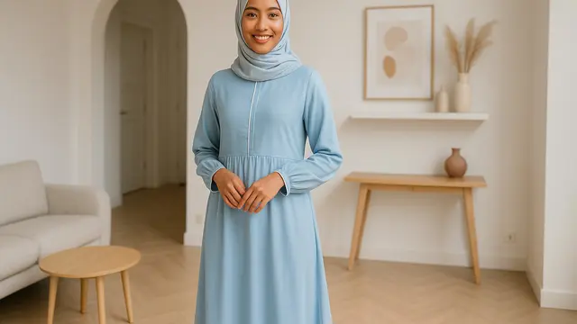 7 Inspirasi Gamis Warna Pastel untuk Kulit Sawo Matang, Tampil Cerah Alami dan Makin Pede