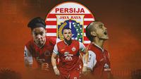 Persija Jakarta - Novri Setiawan, Marko Simic, Riko Simanjuntak (Bola.com/Adreanus Titus)