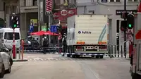 Polisi di Brussel, Belgia mengepung seorang pria mencurigakan (VTR)