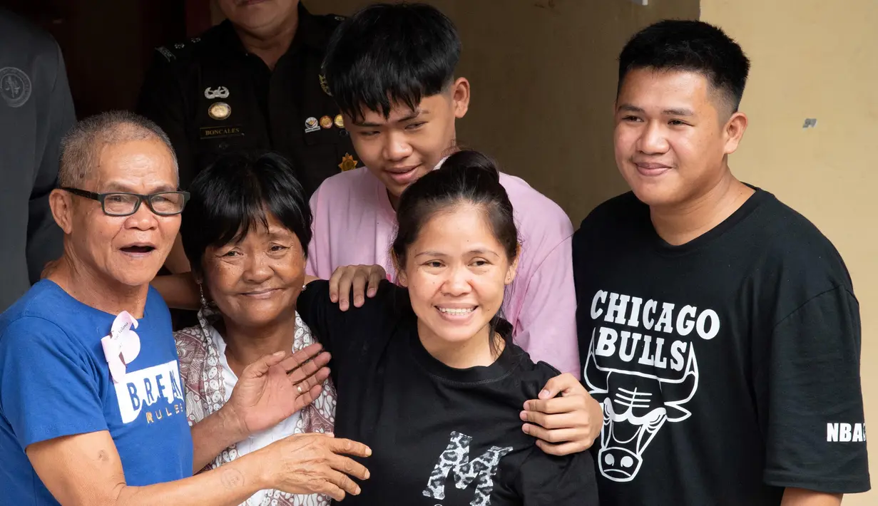 Mary Jane Veloso sempat akan dieksekusi mati pada 2015 silam, namun pelaksanaan hukuman tersebut ditunda. (TED ALJIBE/AFP)