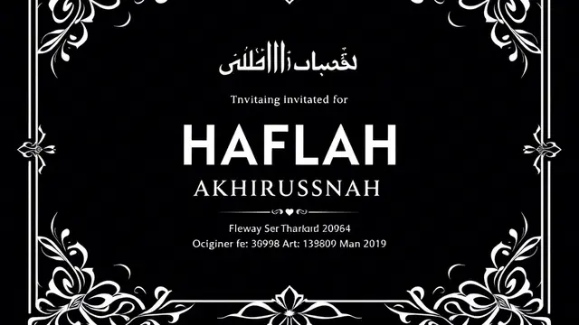Desain Undangan Akhirussanah