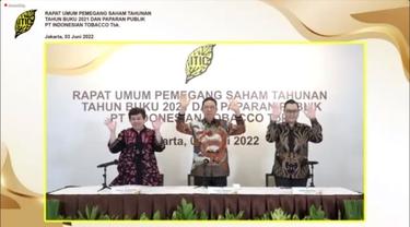 Paparan publik PT Indonesian Tobacco Tbk (ITIC) pada Jumat, (3/6/2022) (Foto:tangkapan layar/Pipit I.R)