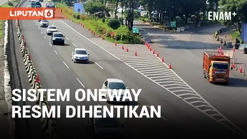 VIDEO: Oneway dari Tol Kalikangkung Menuju Cipali Resmi Dihentikan, Arus Balik Mulai Ramai