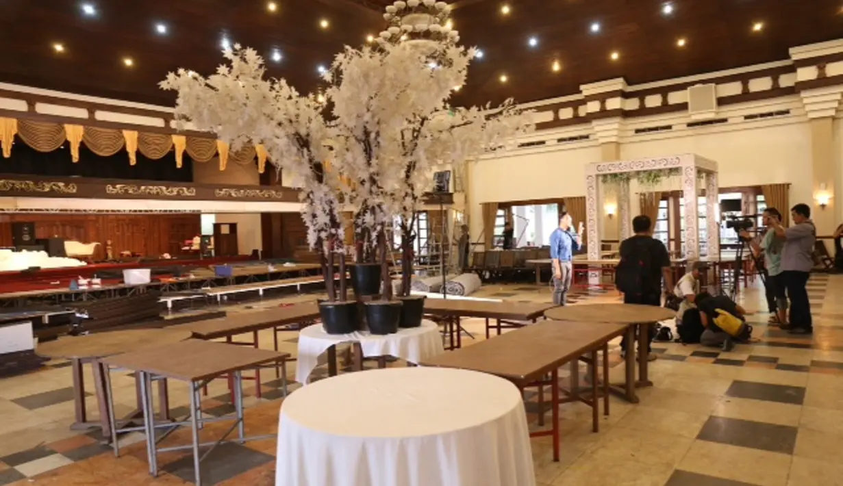 Persiapan dan suasana Graha Saba Buana (Galih W. Satria/Bintang.com)