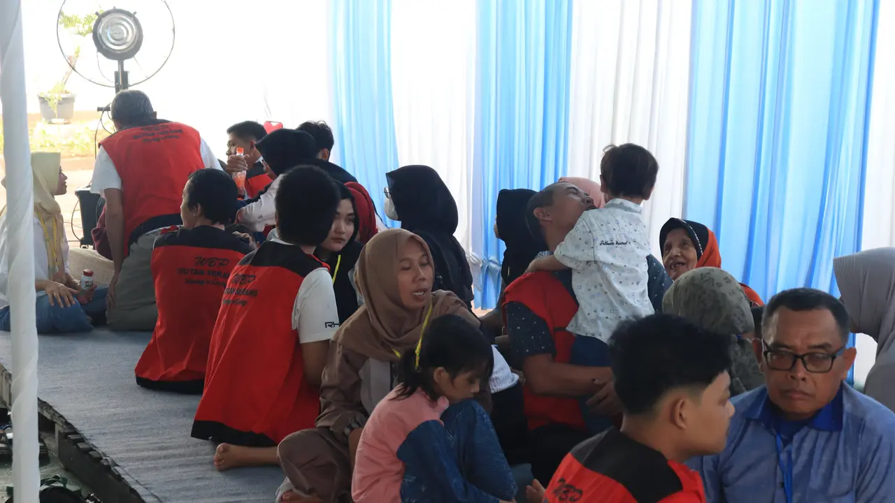Suasana Silaturahmi Idul Fitri di Rutan Kelas IIB Serang. (Selasa, 01/04/2025). (Rutan Kelas IIB Serang).