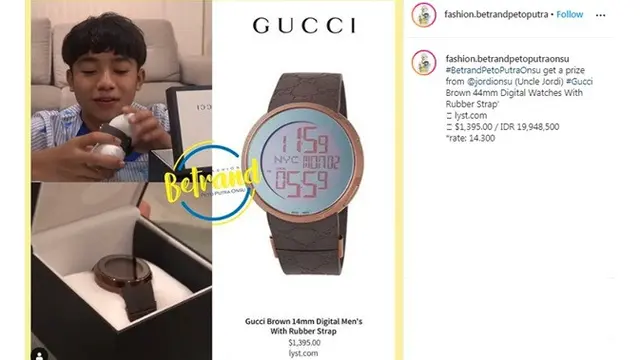7 Koleksi Aksesoris Betrand Peto, Ada Jam Rolex yang Ditaksir Rp 450 Juta