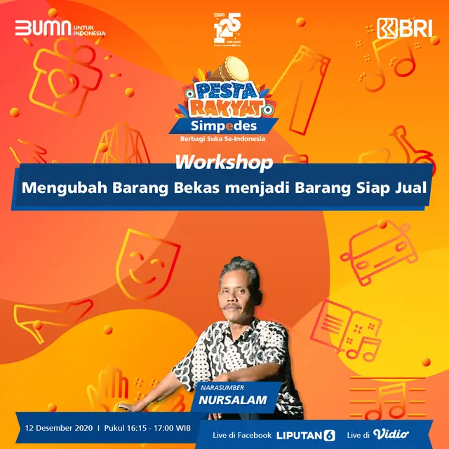 Workshop bersama Nursalam, pendiri Kedai Daur Ulang.