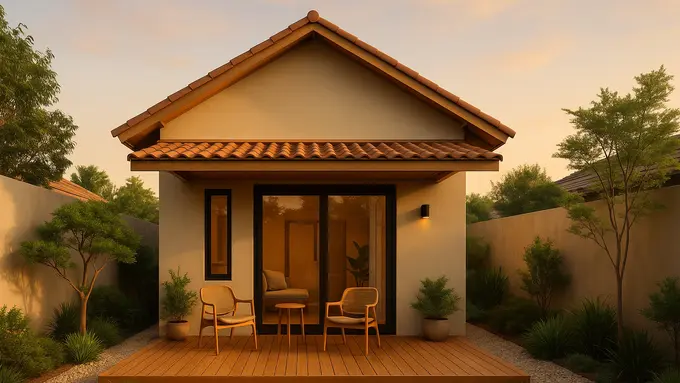 Inspirasi Rumah 5×7 Meter dengan Taman Belakang ala Pinterest