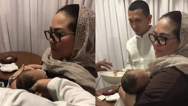 Nunung Bersama Cucu