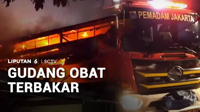 Kebakaran Gudang Obat Dekat Permukiman, Warga Berhamburan