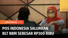 PT Pos Indonesia menyalurkan bantuan langsung tunai (BLT) BBM ke masyarakat. Pada tahap pertama untuk 2 bulan, keluarga penerima manfaat akan menerima Rp 300 ribu.