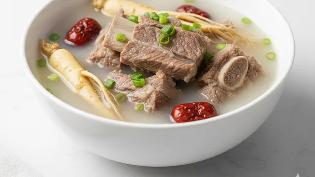 Sop Iga Kuah Herbal Ginseng