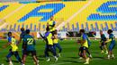Megabintang asal Portugal, Cristiano Ronaldo, mulai mengikuti sesi latihan bersama Al Nassr. (Twitter Al Nassr FC)