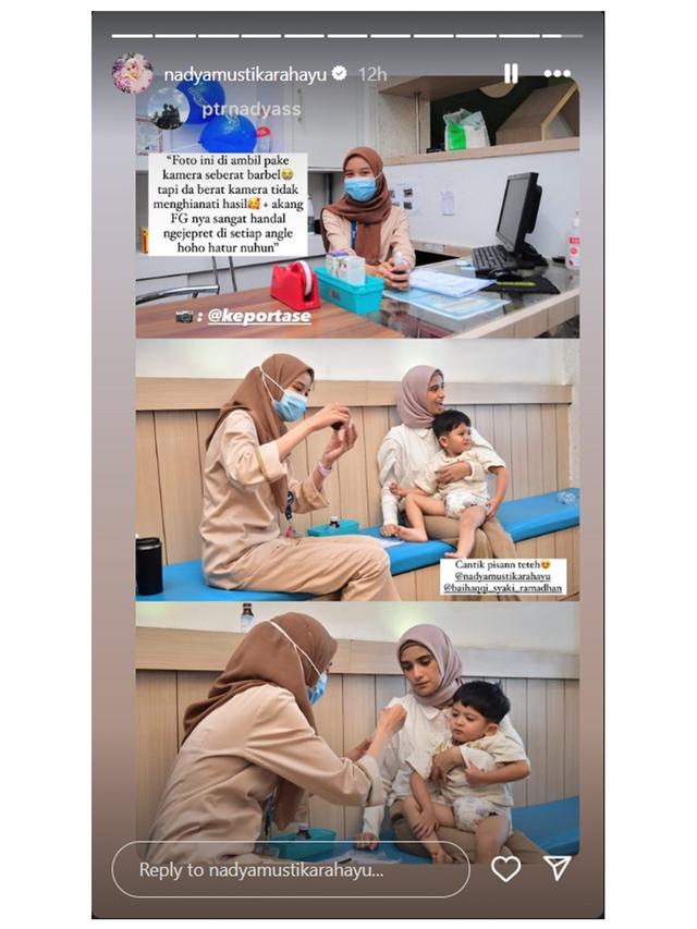 6 Potret Syaki Anak Nadya Mustika Disunat, Keberadaan Dua Ayah dan Ibu Jadi Sorotan