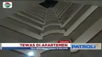 Seorang pria tewas terjatuh dari lantai 11 Apartemen Permata Eksekutif, Kebon Jeruk, Jakarta Barat.