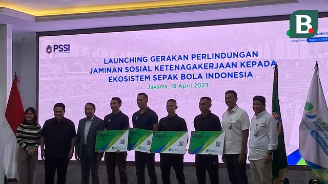 FOTO Kerja Sama PSSI dan BPJS Ketenagakerjaan