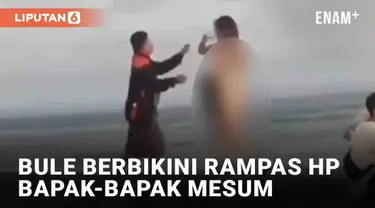 Sebuah insiden terekam di sebuah pantai Bali. Seorang bule wanita berbikini merampas HP milik bapak-bapak. Menurut narasi yang beredar, bapak-bapak tersebut merekam tanpa izin sang bule wanita berbikini.