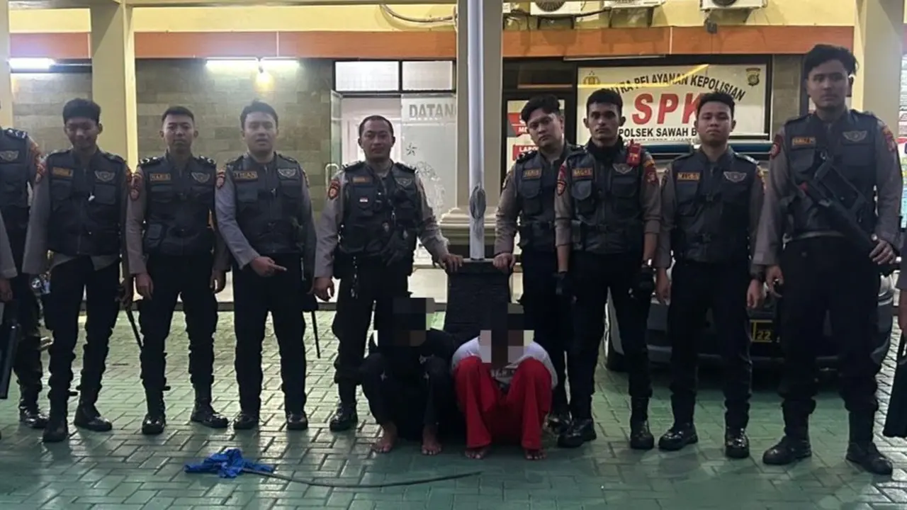 Dua remaja berinisial R (16) dan Y (16) ditangkap Tim Patroli Perintis Presisi Polres Metro Jakarta Pusat.