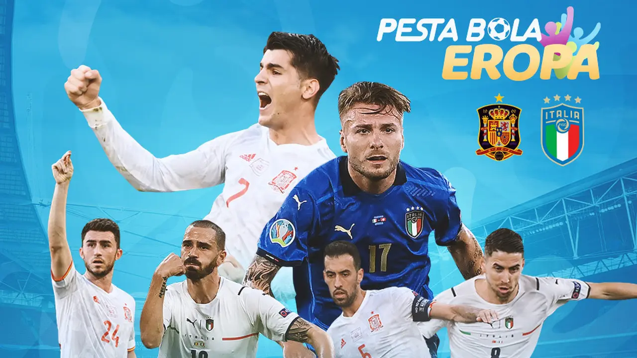 Piala Eropa - Euro 2020 Spanyol Vs Italia - Duel Antar Lini