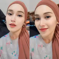 Gaya Ayu Ting Ting Kenakan Kerudung. &nbsp;[@ayutingting92]
