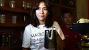 Mantan personel Cherrybelle, Anisa Rahma, ternyata gemar dengan kopi. Dengan alasan tersebut, ia mulai menggeluti bisnis kopi. (Deki Prayoga/Bintang.com)