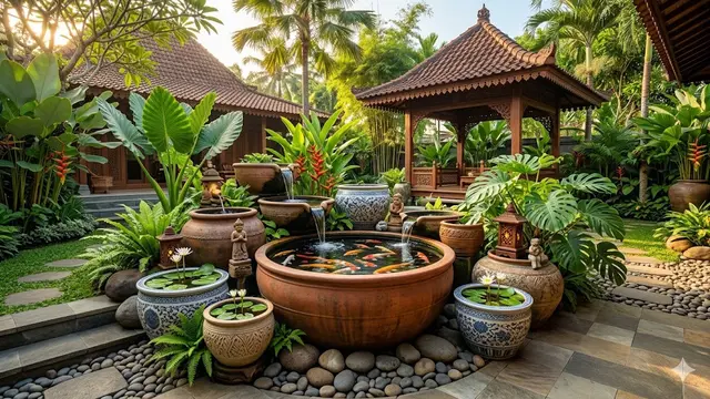 Inspirasi Kolam Ikan dari Bak Bekas yang Tampil seperti Taman Mahal