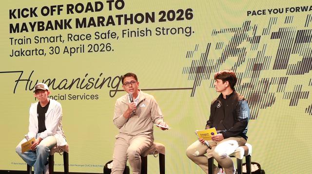 Konfrensi pers Road to Maybank Marathon 2026 (RTMM 2026) yang berlangsung di The Music Lounge, XXI Plaza Senayan, Kamis (30/04/2026). (dok. Maybank Marathon 2026)