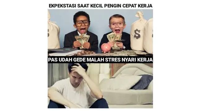 7 Meme Ekspektasi Anak Kecil Saat Dewasa Ini Banyak Dirasakan Orang