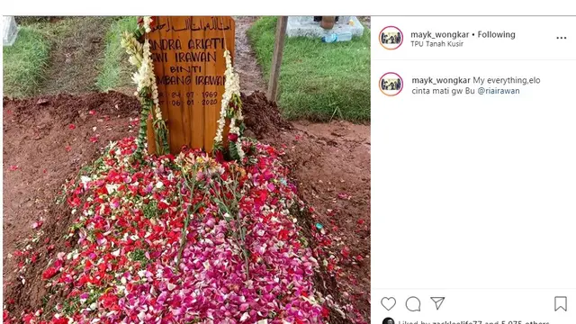 Ria Irawan (Foto: Instagram/@mayk_wongkar)
