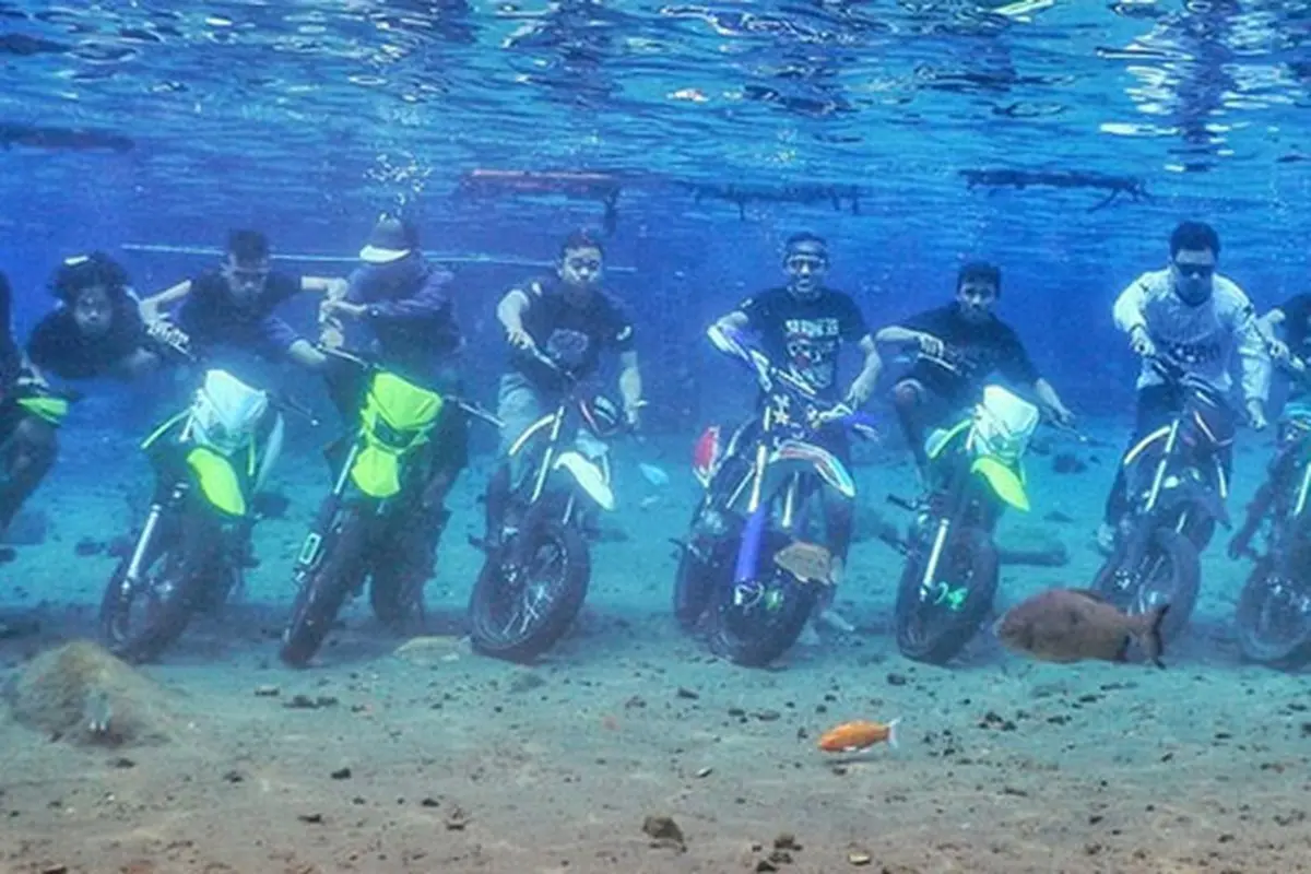 Begini Cara Menurunkan Motor di Umbul Ponggok Klaten