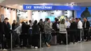 Di ibu kota Denmark, Kopenhagen, polisi mengatakan beberapa drone besar terlihat di atas bandara selama beberapa jam pada Senin (22/9/2025) malam waktu setempat. (Sergei GAPON/AFP)