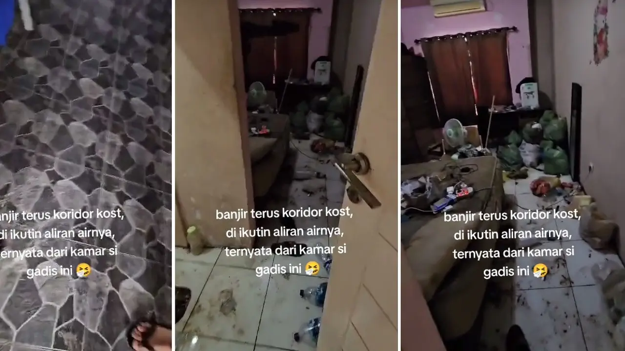 Viral Kamar Kos Penuh Sampah Hingga Banjir