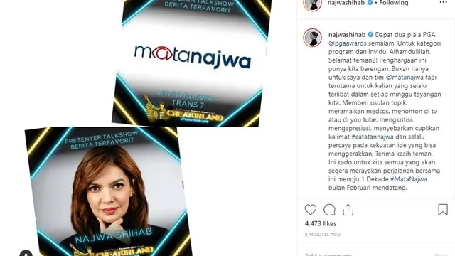 Najwa Shihab (Foto: Instagram/@najwashihab)