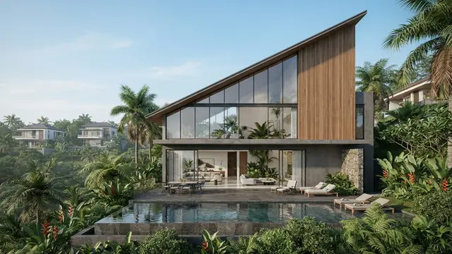 Desain Rumah Minimalis Atap Miring yang Terlihat Mewah