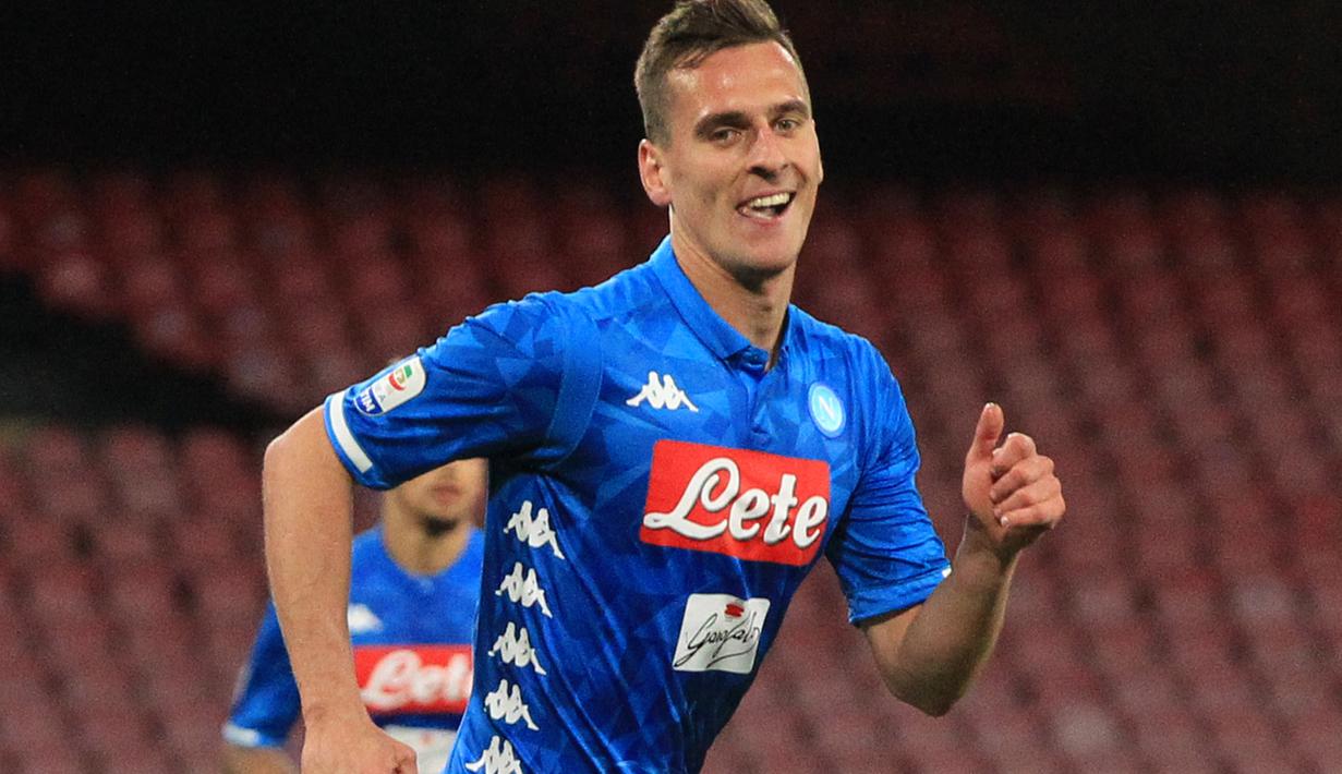 5. Arkadiusz Milik (Napoli) - 15 gol dan 1 assist (AFP/Carlo Hermann)