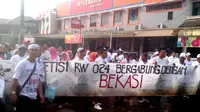 Warga Vila Nusa Bogor deklarasi gabung Bekasi (Achmad Sudarno/Liputan6.com)