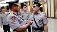 Serah terima jabatan Kapolda Kepulauan Riau dari Irjen Pol Tabana Bangun kepada Brigjen Pol Yan Fitri. Foto: liputan6.com/ajang nurdin&nbsp;