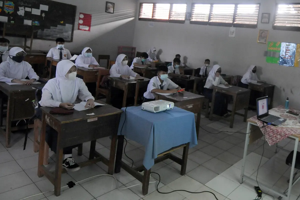FOTO: Pemkot Bogor Uji Coba Pendidikan Tatap Muka di 37 Sekolah