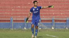 Dikri Yusron, kandidat kiper utama Persik di Liga 1 2021/2022. (Bola.com/Gatot Susetyo)