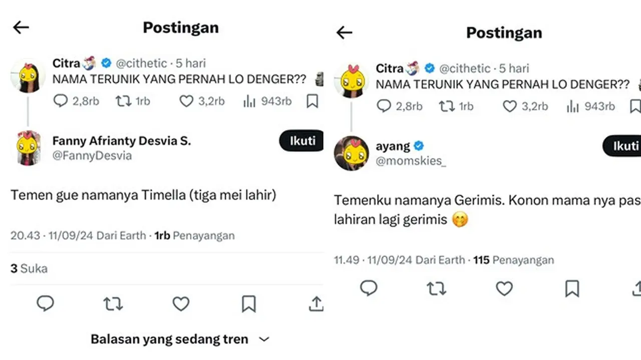 6 Nama Unik Orang Ini Bikin Terheran-heran, Asal Usulnya Tak Terduga