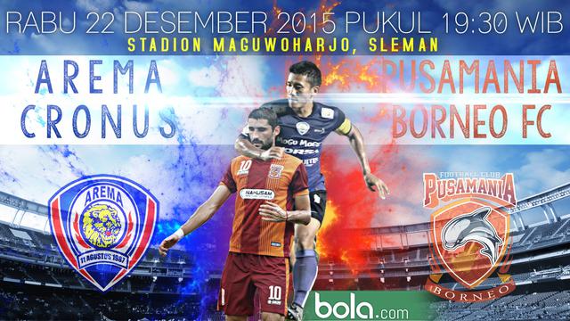 Arema Cronus vs Pusamania Borneo FC (Bola.com/Samsul Hadi)