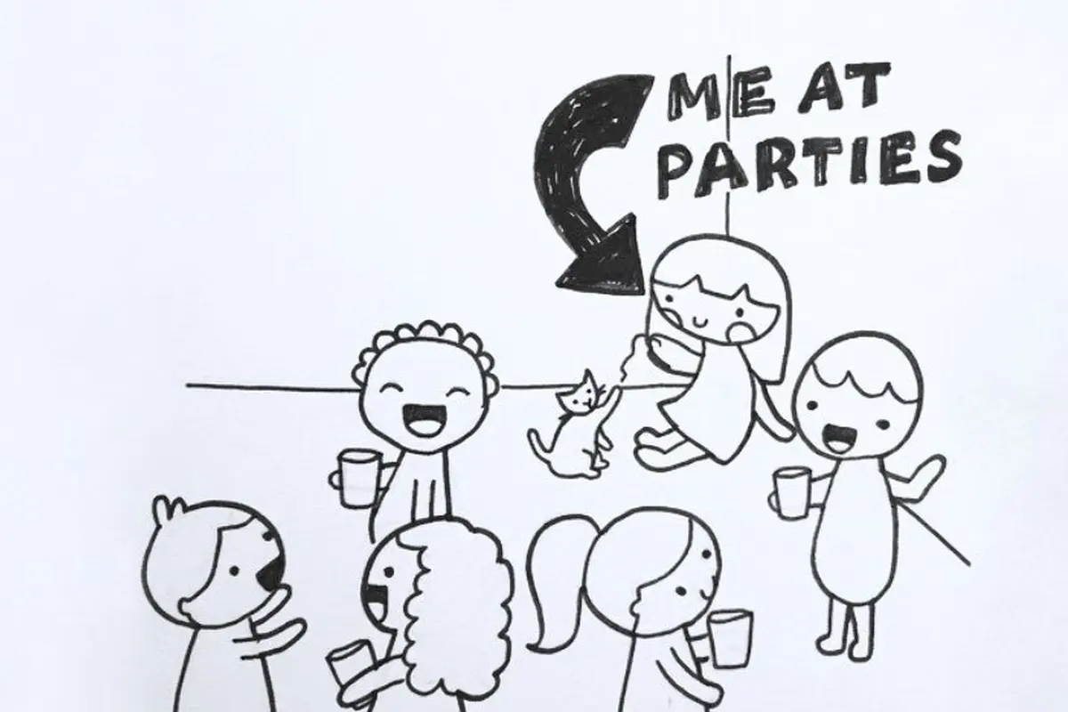 10 Doodle Ini Wakili Kehidupan dan Kondisi Mental Orang Introvert