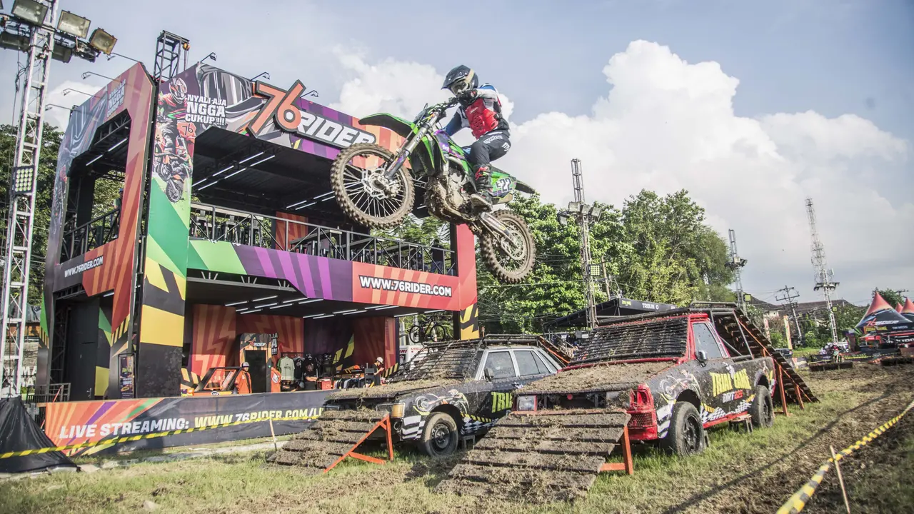 M. Zidane saat beraksi di Trial Game Dirt 2025
