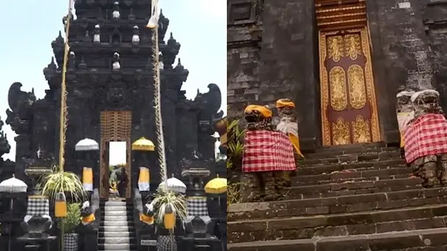 6 Potret Indahnya Pura Agung Jagat Karana Surabaya, Kental Nuansa Bali