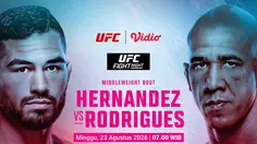 Nonton UFC Fight Night: Hernandez vs Rodrígues - Siapa Unggul di Sacramento? Live Streaming di Vidio