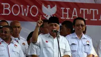 Kampanye di Sumut, Hatta Rajasa Janji Naikkan Penghasilan Rakyat