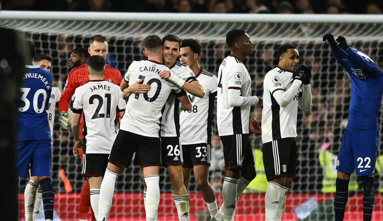 Hingga laga usai skor 2-1 untuk kemenangan Fulham tetap bertahan. (AFP/Ben Stansall)